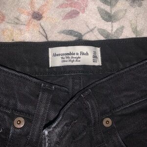 Abercrombie & Fitch Dark Gray Ultra High Rise Jeans